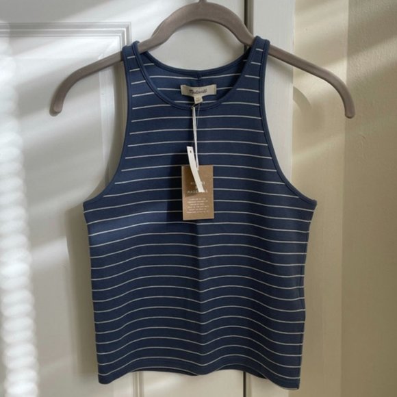Madewell Tops - Madewell halter top, Size XS, Blue